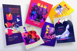 Programme et flyers, Bam Festival, raphael panerai