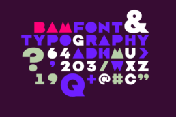 BAM festival custom font design koopski raphael panerai